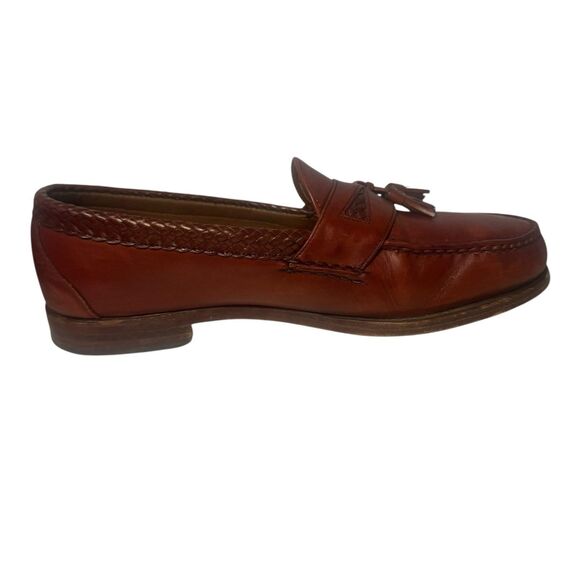 Allen Edmonds Maxfield Loafers Dress Shoes Mens Size 13D Brown Leather Tassels